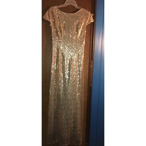 Gold long dress